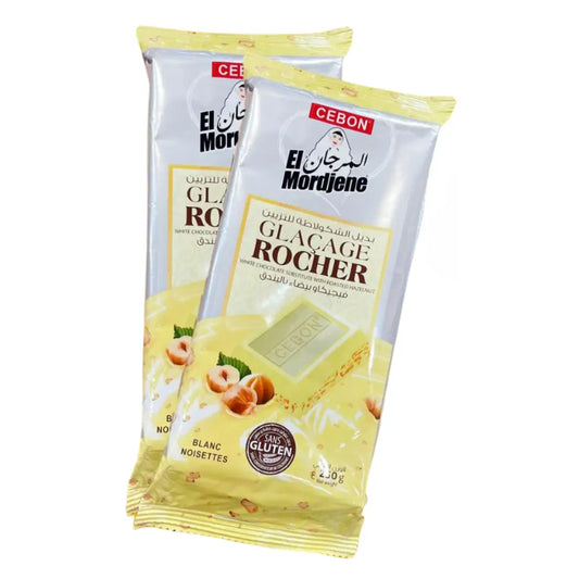 Glaçage noisette et rocher blanc El Mordjene®